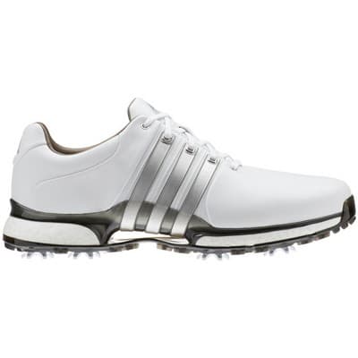 Adidas Tour 360 XT PK Primeknit Mens Golf Shoes - Grey/White/Silver - 9M