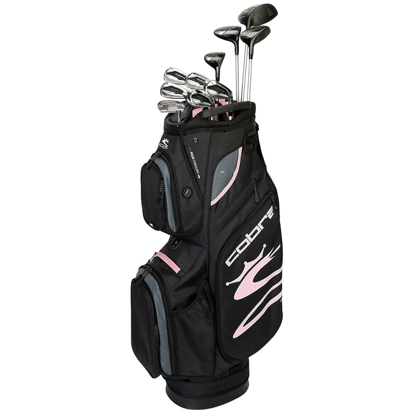 NEW Lady Cobra Golf Air-X Complete Set Black / Pink w Driver, Irons, Putter, Bag
