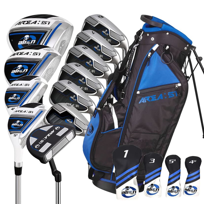 Men's Alien Area:51 Complete Set Driver Irons Wood Hybrid Stand Bag Putter