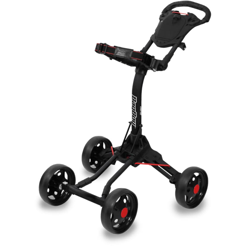 Bag Boy Golf Quad Junior Push Cart - Black / Red