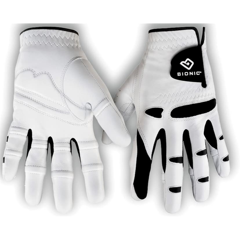 1 Bionic StableGrip Natural Fit Mens Golf Gloves White - Size 2XL Regular LH