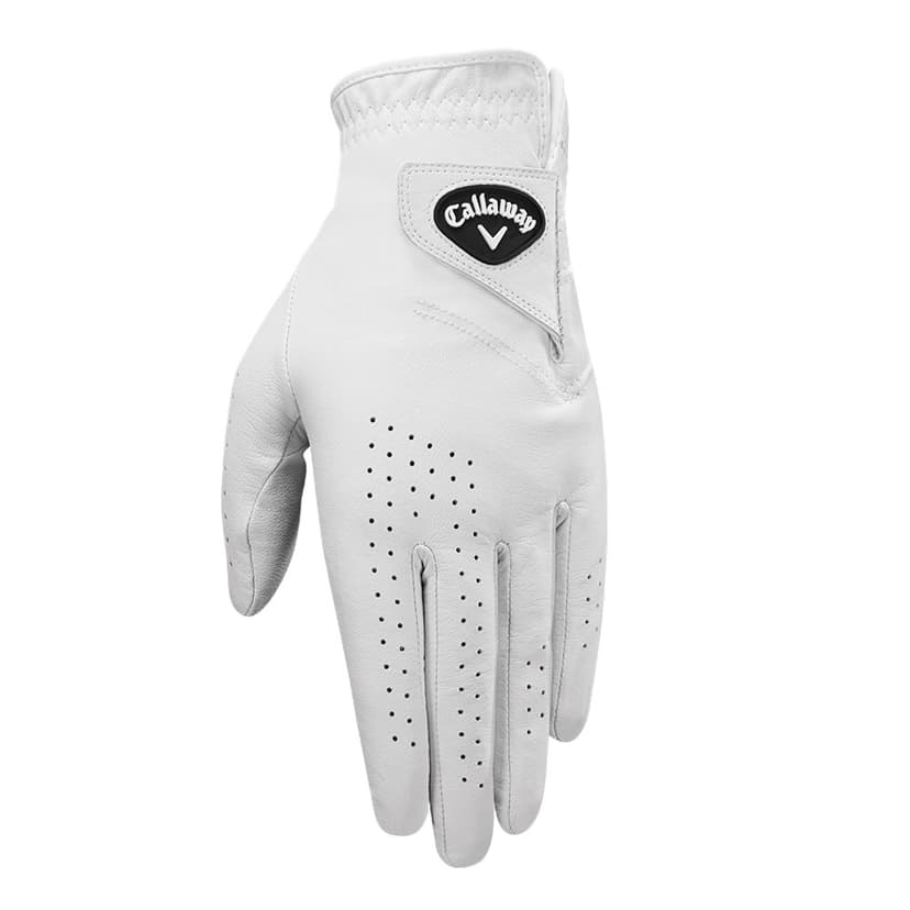 Callaway Dawn Patrol Leather Golf Glove White Mens Size L Cadet LH