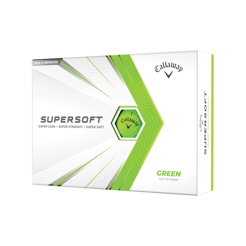 Callaway Supersoft Matte 2021 Golf Balls - Matte Green 1 Dozen