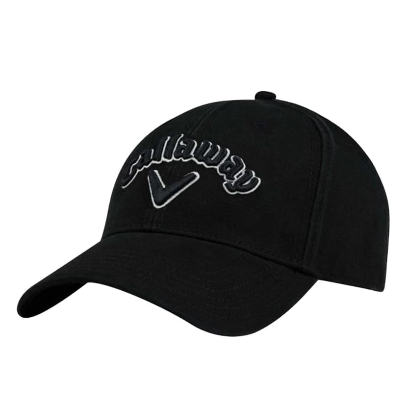 Callaway Heritage Twill Adjustable Golf Hat - Black / Silver