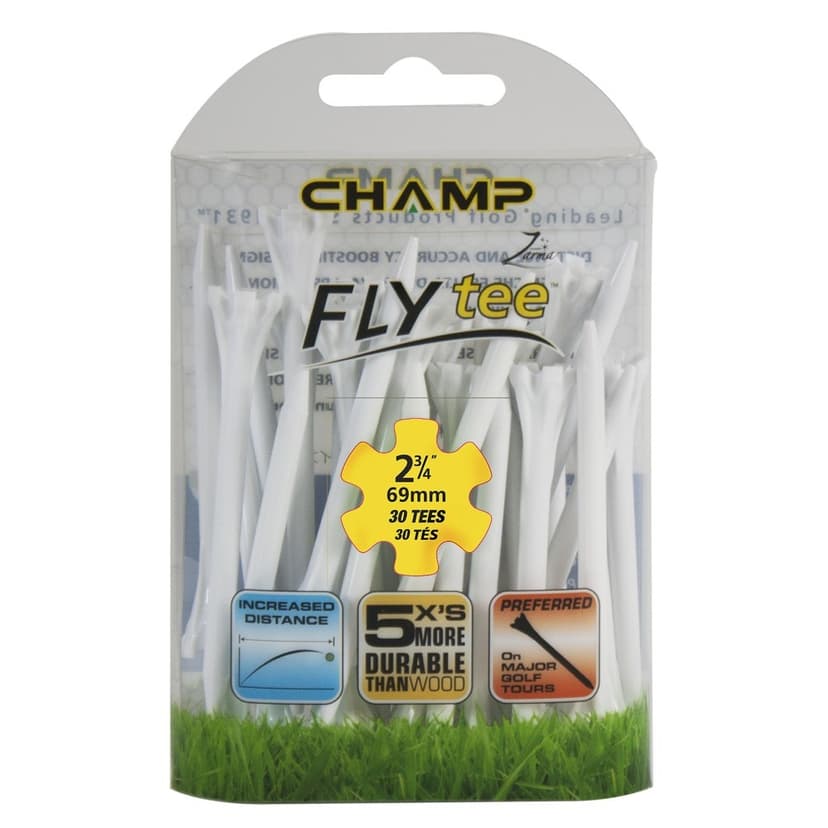 Champ Zarma Fly Tee 2 3/4" Plastic Tees - 30 Pack