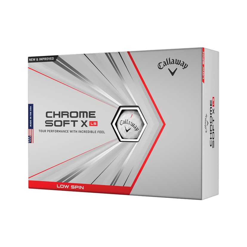 Callaway Chrome Soft X LS 2021 Golf Balls - 1 Dozen White