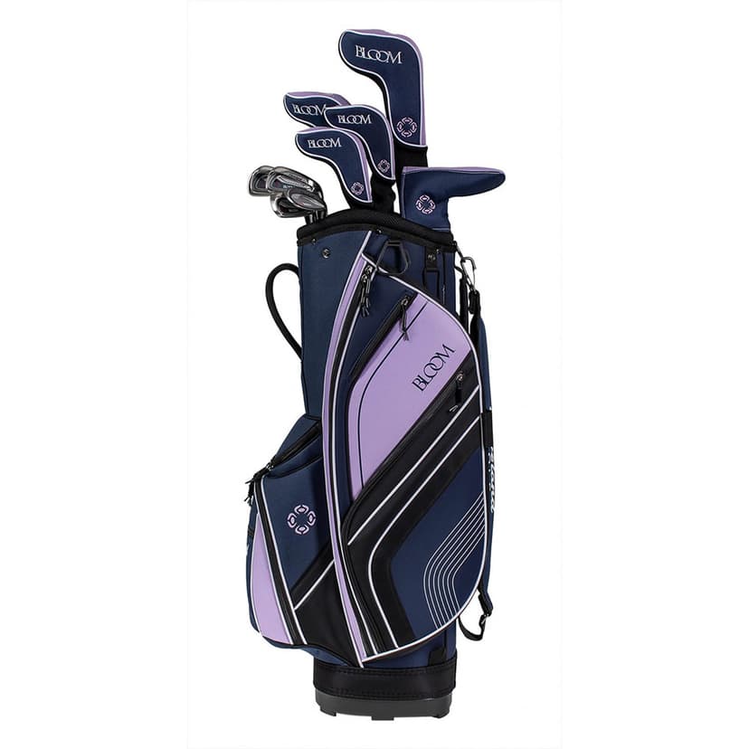 Lady Cleveland Golf Bloom Complete Set Driver, Irons, Bag Navy/Lavender