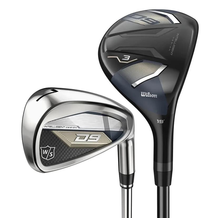 Wilson Staff D9 4-PW+GW Hybrid Irons KBS Max Ultralite Graphite Steel Regular
