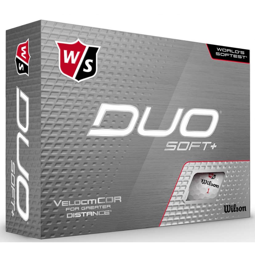 Wilson Staff DUO Soft+ Golf Balls White - 1 Dozen