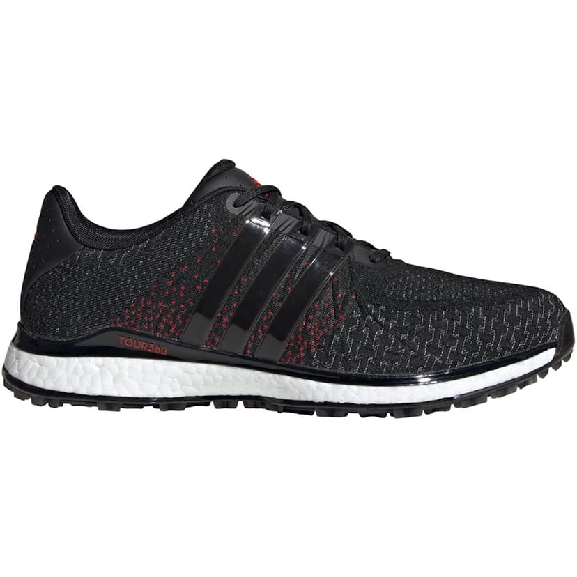 Adidas Men's Tour 360 XT-SL Textile Mens Golf Shoes - Black/Grey/Scarlet - 9