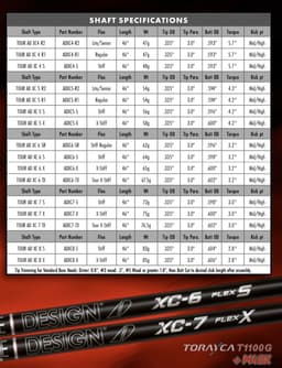 NEW Graphite Desgin Tour AD XC Driver Shaft 7 Stiff Flex Ping G410 Adapter