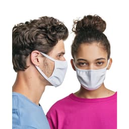 Hanes 100% Cotton 50-pack Face Mask - White