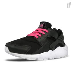 NEW Youth Nike Huarache Run Running Shoes Black / White / Pink Blast Sz 5Y