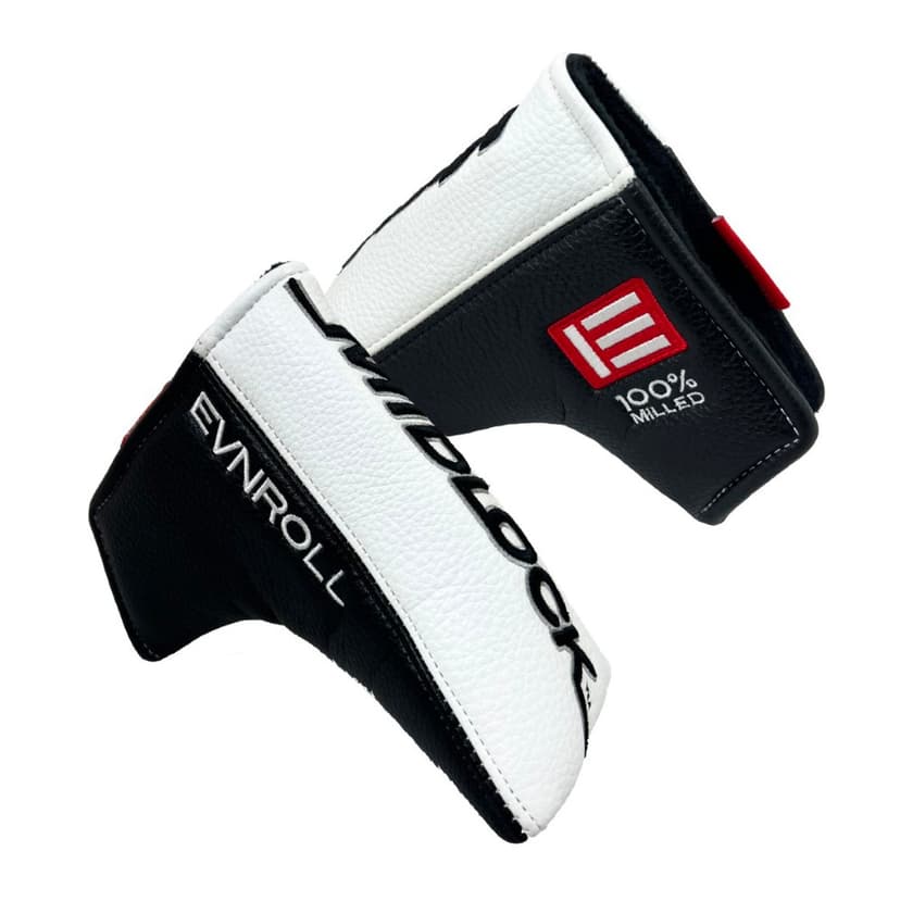 Evnroll Midlock Putter Blade Headcover - White/Black