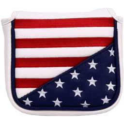 JP Lann USA Stars and Stripes Magnetic Square Mallet Putter Headcover