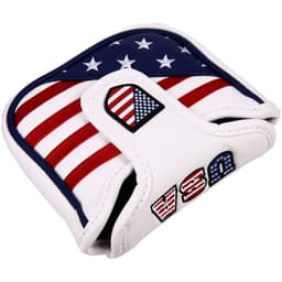 JP Lann USA Stars and Stripes Magnetic Square Mallet Putter Headcover