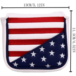 JP Lann USA Stars and Stripes Magnetic Square Mallet Putter Headcover