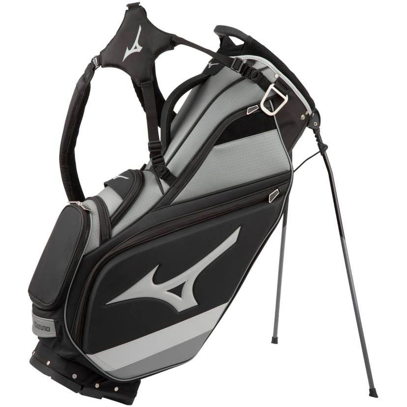 Mizuno Tour Stand Bag 14-Way Top - Black / Charcoal | MULLIE Golf