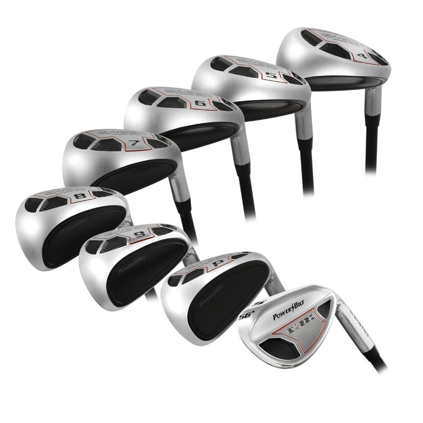 NEW PowerBilt EX-550 4-PW+SW Hybrid Irons Graphite Lite Flex Shaft