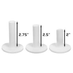 OnCourse Rubber Tee Indoor / Outdoor Practice Mat Multiple Size 3 Pack
