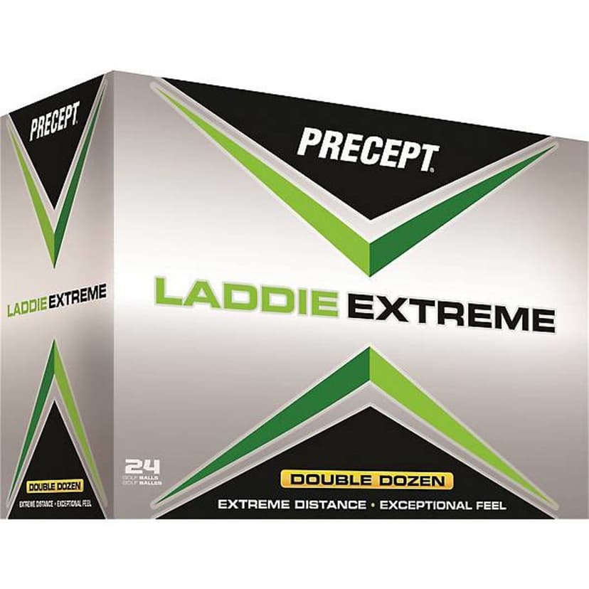 Double Dozen New Precept Laddie Extreme Golf Balls - White