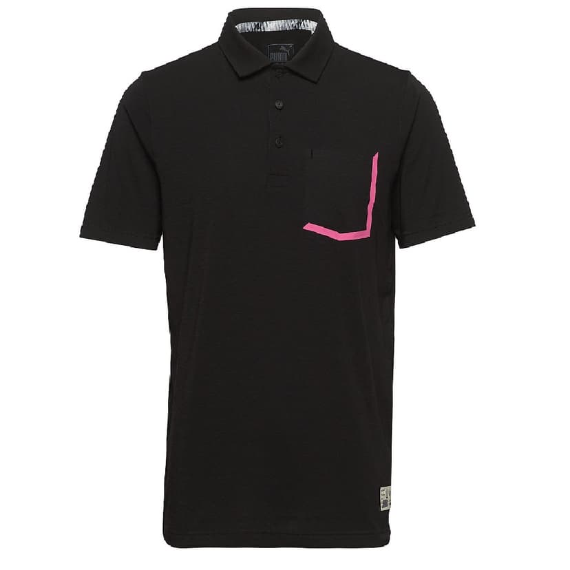 Puma Faraday Golf Polo Shirt Black Heather Large