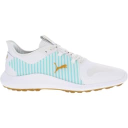 Mens Puma Ignite Fasten8 Seersucker Golf Shoes White / Blue Glow Sz 8 M
