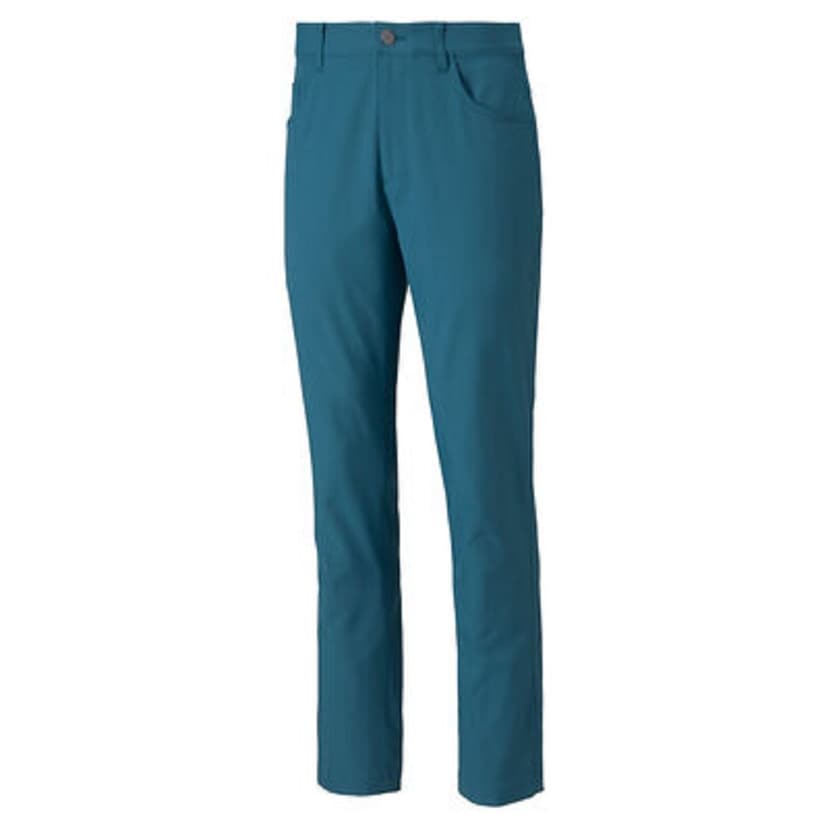 NEW Men's Puma 2021 Jackpot 5 Pocket Golf Pants Blue Coral 28 X 30