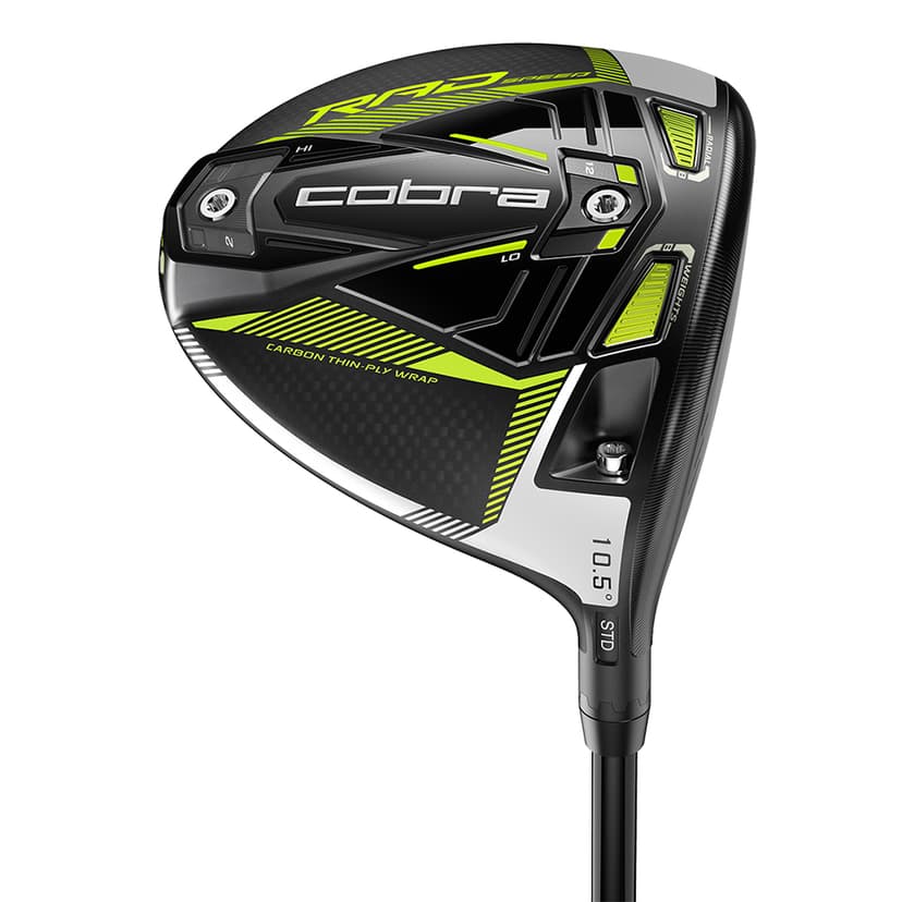 Cobra KING RadSpeed Tour Length Black/Yellow 10.5° Driver Fujikura Motore X F1 Stiff