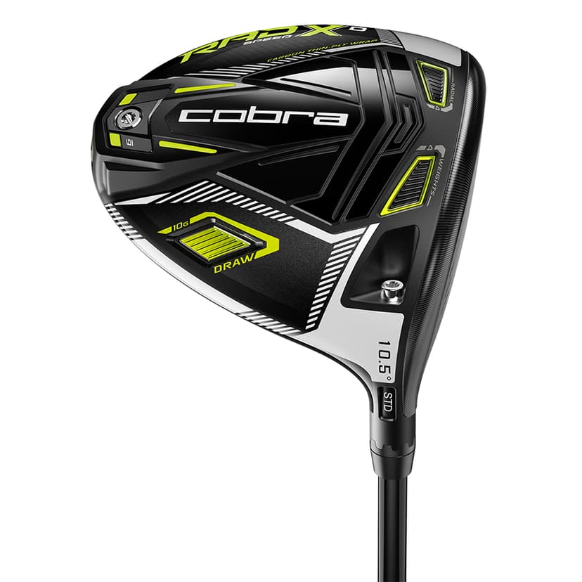 NEW Cobra RadSpeed XD Blk/Ylw 10.5° Driver Motore X F3 Regular