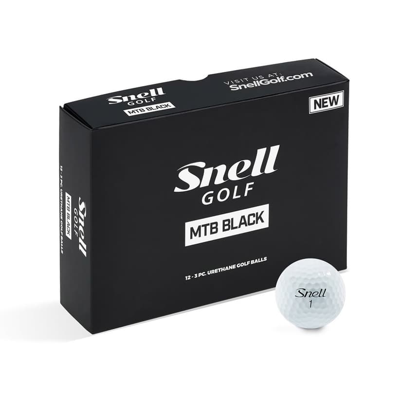 Snell MTB Black Golf Balls - 1 Dozen White
