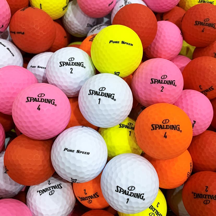 Spalding Pure Speed Golf Balls - 1 Dozen Assorted