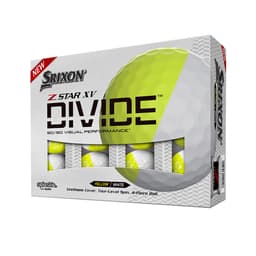 Srixon Z-Star XV Divide Golf Balls - White / Yellow 3 Dozen