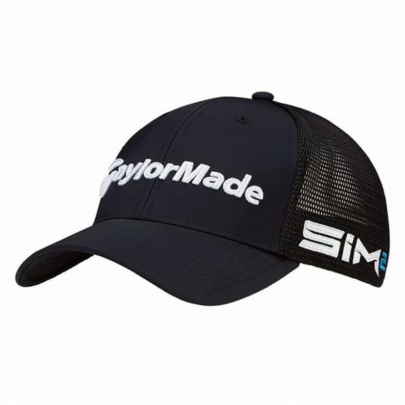 TaylorMade Tour Cage SIM 2 Fitted Hat - Black L/XL