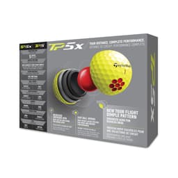 TaylorMade TP5X Golf Balls Yellow - 1 Dozen