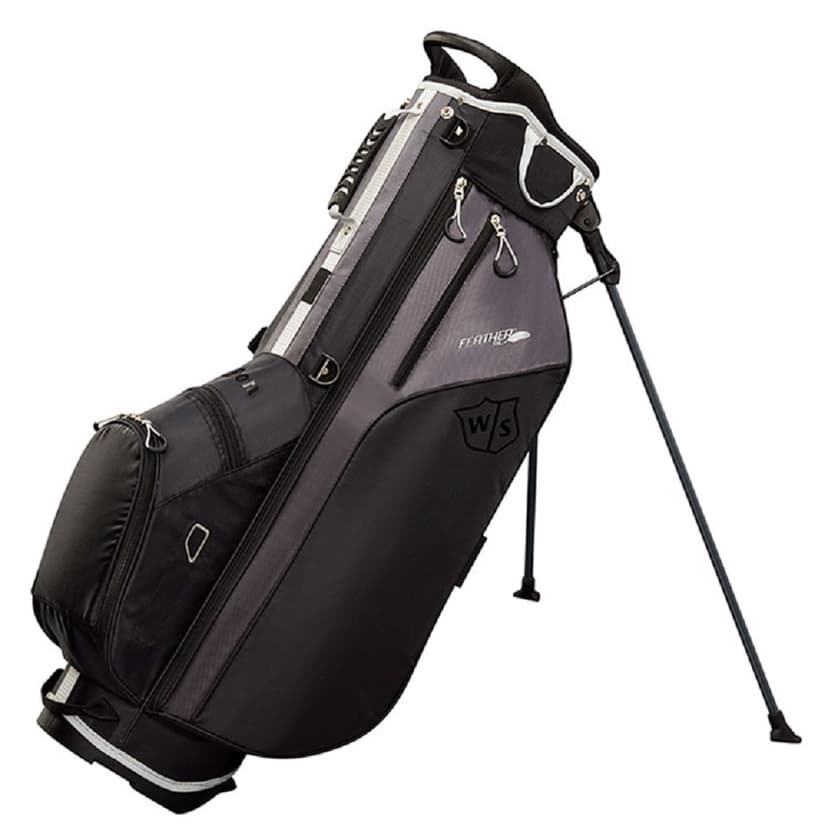 Wilson Staff 2022 Feather Stand Bag - Black / Charcoal / Silver