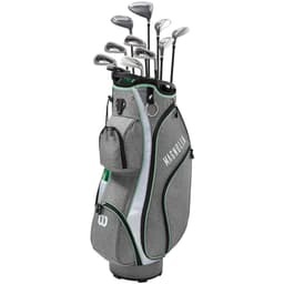 Lady Wilson Golf Magnolia Complete Set w Driver, Carry Bag, Irons Calm Wave Petite
