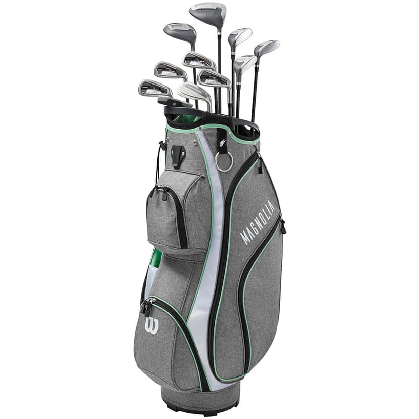 Lady Wilson Golf Magnolia Complete Set w Driver, Carry Bag, Irons Calm Wave Petite