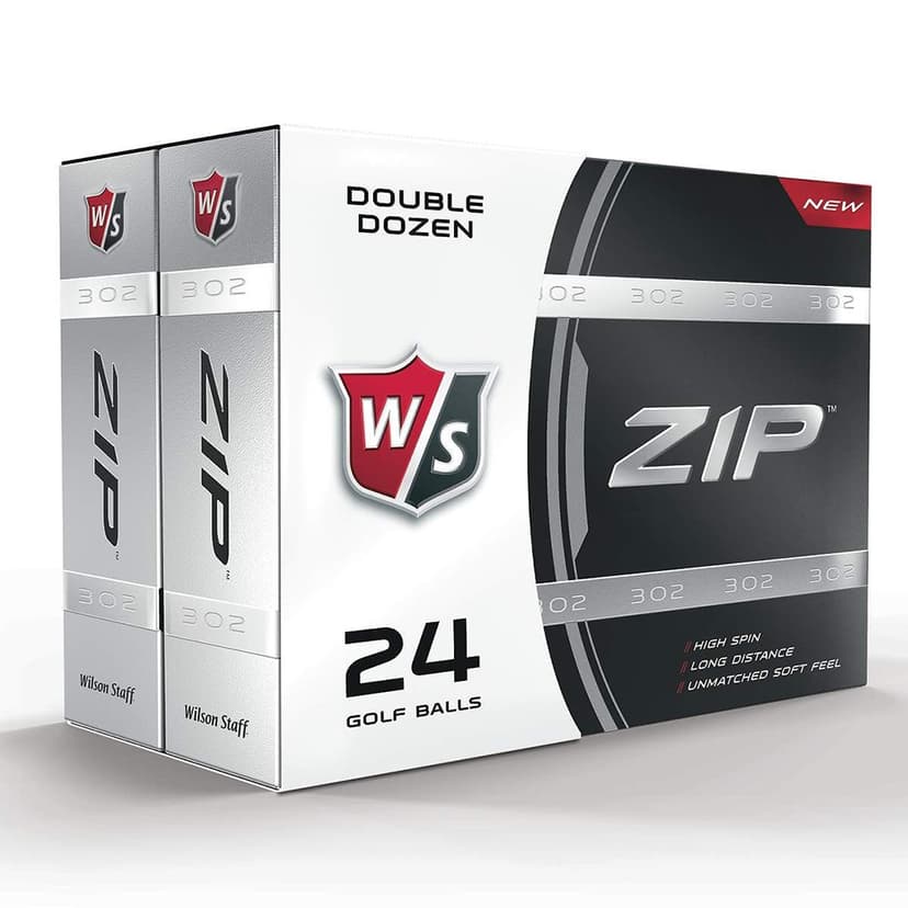 Wilson ZIP Golf Balls (24 Pack) - 1 White Double Dozen