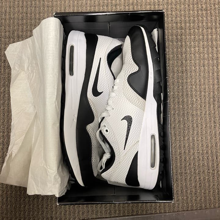 Nike Air Max 1 G Golf "White Black" PREOWNED/USED Men’s Size 13 CI7576-100